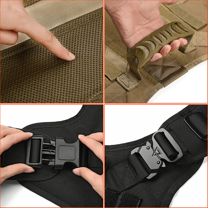 Harnais militaire – Équipé d'un système anti-traction.