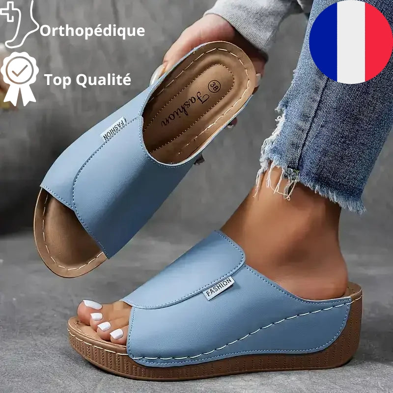 ECKO Sandales confortables pour femmes – Soutien Orthopédique et Soulagement des Pieds