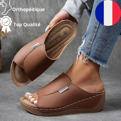 ECKO Sandales confortables pour femmes – Soutien Orthopédique et Soulagement des Pieds