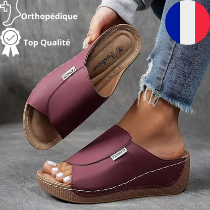 ECKO Sandales confortables pour femmes – Soutien Orthopédique et Soulagement des Pieds
