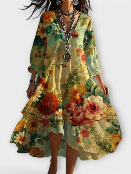 Maria | Robe à fleurs vintage